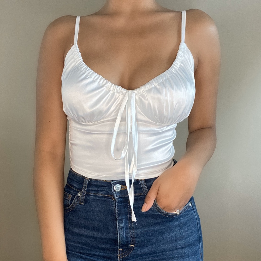 Satin Cropped top